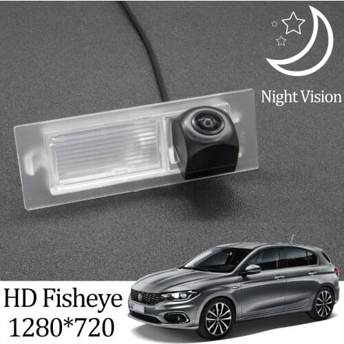 Owtosin HD 1280*720 Fisheye Rear View Camera For Fiat Tipo/Fiat Egea 2015 2016 2017 2018 2019 hatchback Car Parking Accessories