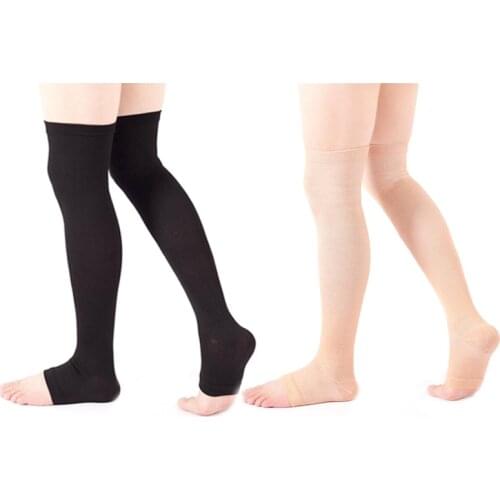 Compression Socks Thight High pressure Open Toe Varicose Elastic Stockings Men Women Useful Sport Repairing Socks Over Knee