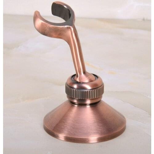 Antique Red Copper Wall Mounted Bathroom Hand Held Shower Adjusts Bracket Holder dsh064