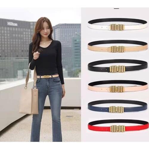 New Women Strap Casual All Match Women Brief Genuine Leather Belt Women Strap Pure Color Belts Top Quality Jeans Belt Fashion