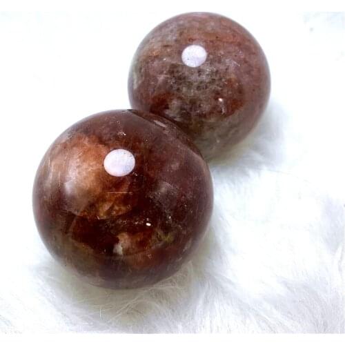 Wholesale prices 50-60mm globe Natural red fire quartz ball reiki healing crystals sphere for home decoration