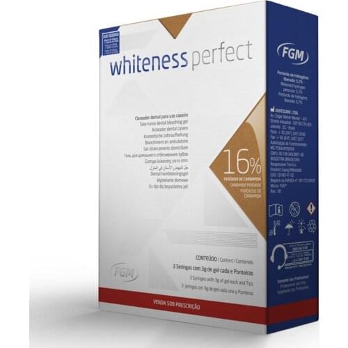 Fgm Whitness Perfect - Teeth Whitening - Teeth Whitening at Home - Whiteness Perfect 16% Home Type Whitening