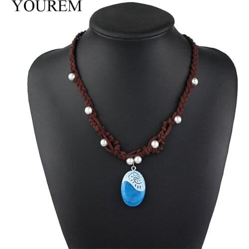 Yourem Moana princess Necklace Pendant cosplay model action for kid party supply gift new fashion girls accessories fj354
