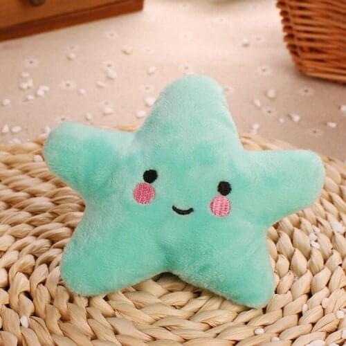 Pet Bite Squeaky Toys Pet Dog Plush Toy Squeaky Bite Creative Simulation Star Dog Cat Chewing Sound Toy