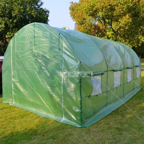 600x300x220cm Strong Steel Frame Big Greenhouse Outdoor Garden Warm Anti-freeze Rain-proof Flower Plants Vegetables Greenhouse
