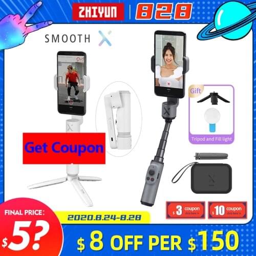 Zhiyun Smooth X XS Smartphone Gimbal Handheld Pocket Stabilizer Sefie Stick for iPhone11Pro/Max for Android Samsung VS Smooth 4