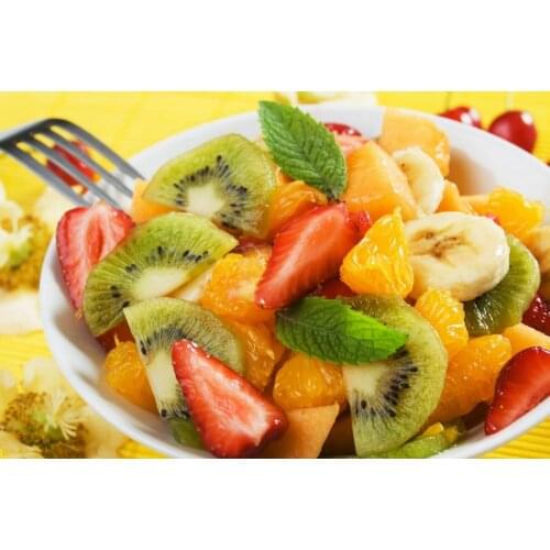 Salad Strawberry Banana Fruit Orange Food Canvas Painting Photo Room Home Wall Modern Art Decor No Frames Print Poster