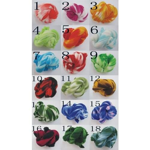 Mesh Flowers,Materials wholesale Two-tone SOLID COLOR Nylon Silk stockings flower For DIY Flower,40pcs 004003001