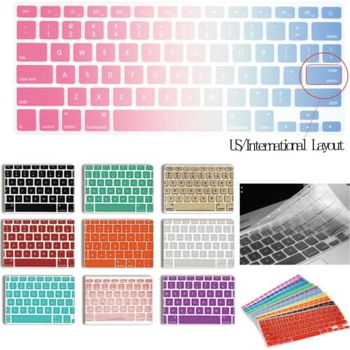 Laptop Multicolor Silicone Keyboard Cover for Apple Macbook Pro 13" A2251 A2289 2020/Pro 13" A2338 (M1) 2020/Pro 16" A2141