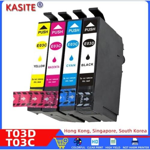 Compatible With EpsonT03D T03C Cartridges WorkForce WF-2861 Ink Cartridge Printers