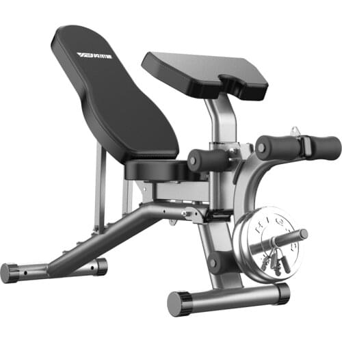 Dumbbell stool household multi-functional sit up fitness equipment folding supine board bench fitness chair flying bird