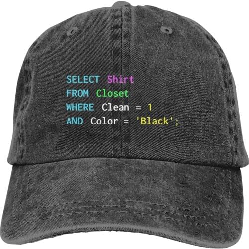 Funny SQL Design DBA, And DB Admins The Baseball Cap capt Sport Unisex Outdoor Custom Linux Program it crowd Programer Hats
