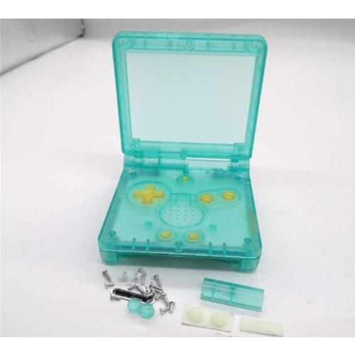 Colorful Transparent Housing Shell Set for Nintend GBA SP Game Console Replacement Protective Cover Case for GBA SP Repair Parts