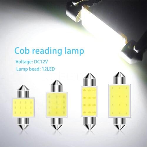 10pcs/lot Festoon 31mm 36mm 39mm 42mm LED Bulb C5W C10W Super Bright 4014 SMD Canbus Error Free Auto Interior Doom Lamp