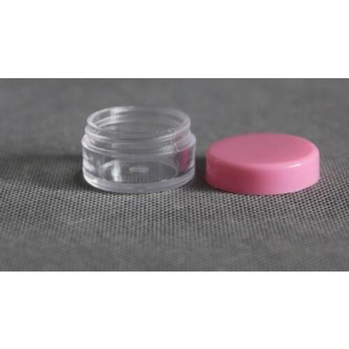10Pcs Tiny Empty Jar Cosmetic Bead Pot Nail Art Lip Balm Container Eyeshadow Makeup Face Cream Round Bottle Container