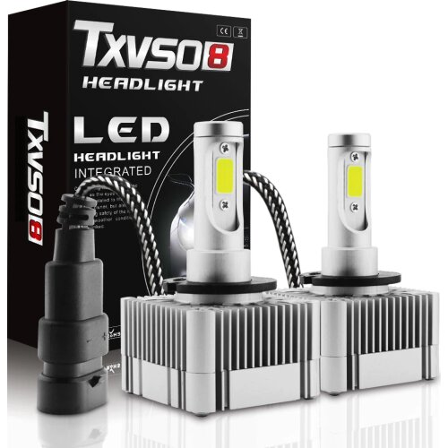 2 pcs COB Car Led Headlights D1S D3S 6000K White Super Bright 55W/bulb Auto D2S D4S Light Built-in Led Driver for Automobiles