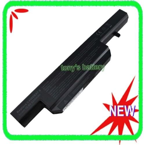 6 Cell Battery For Clevo W150 W150ER W150HRQ W170 W170HR W240C W240HU W250H W251 W270 C4500BAT6 6-87-C480S-4P4