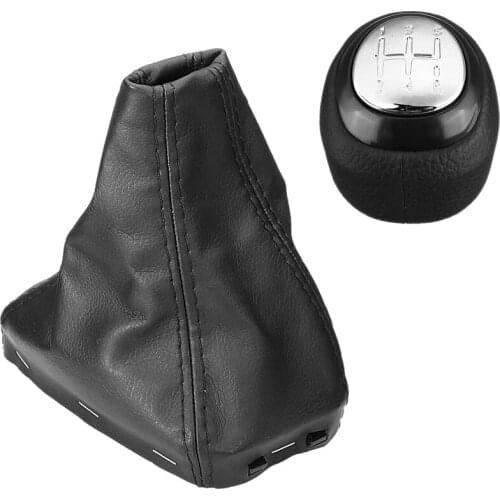 6 Speed Car Manual Shift Knob Knob Shift Lever Guard For Saab 9-3 2003-2012 55566206 55353898