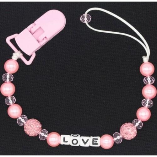 Baby Pacifiers Nipples Clip Chain Care Universal Holder Pacifiers Nipples Clip Chain Infant Child Soother Beaded Chains Teethers