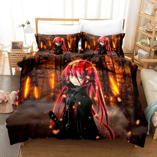 Cartoon Shana Bedding Set Anime Fashion 3d Duvet Cover Set Comforter Bed Linen Twin Queen King Single Size Dropshipping Kids