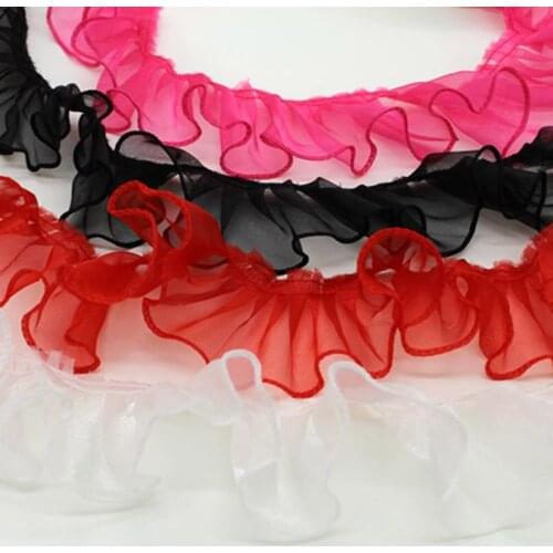 8cm Width Tulle Lace Fabric Ribbon Lace Trim DIY Sewing Guipure Craft Supplies Laces Material