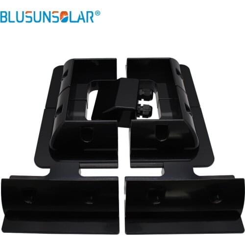 7pcs/set Solar Panel Mounting Bracket Black Color Square Set Kit Adhesive Bond TF0178