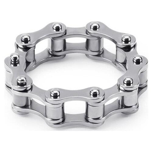 European and American new creative jewelry Personality motorcycle mens chain ring stainless steel jewelry