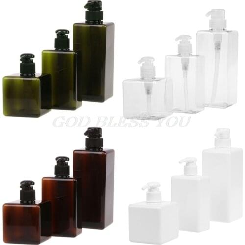 New Lotion Container Large Pump Plastic Shampoo Bottle Refillable Travel Bottle 250ml 280ml 650ml Drop Shipping