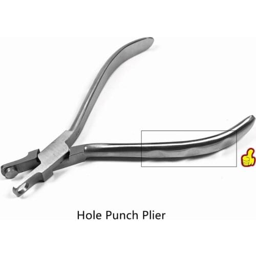 1pcs Dental Orthodontic Hole Punch Aligner Plier Thermal Forming Invisable Brace