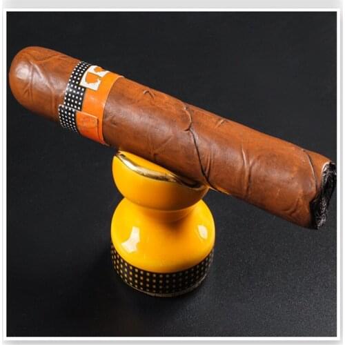 Cigar Ashtray Holder Portable Ceramic Cigar Holder Stand Pocket Mini Travel Cigarette Rack Ashtray Smoking Accessories