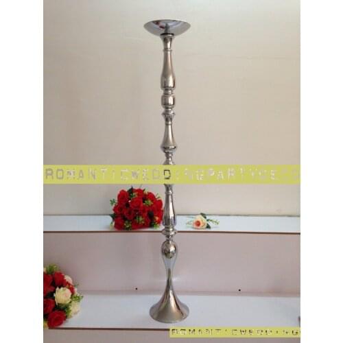 Lastest 47" Silver Wedding Flower vases Table centerpiece Sparkling Road Leads Wedding Decoration 10PCS/LOT