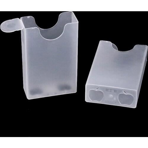2PCS Transparent Cigarette Case Portable Plastic Cigarette Protective Box Moisture-proof Sliding Cover Soft Box Smoke Accesoires