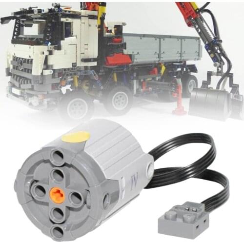 XL Extra Large Motor - Insert Blocks Electromechanical Accessories Compatible with for LEGO Tech Series 8882