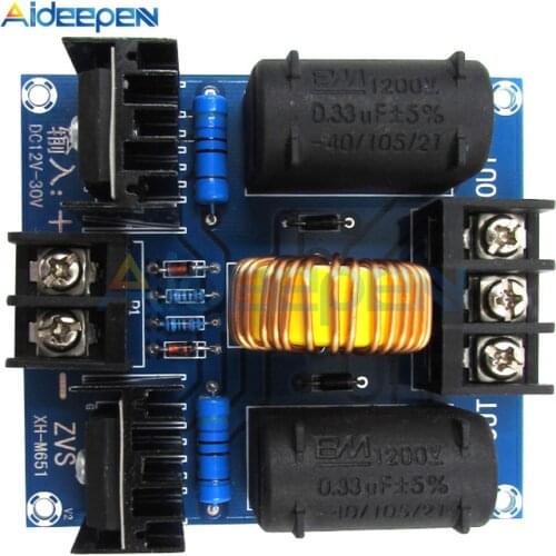 ZVS Tesla Coil Marx Generator DC 12V 30V 20A 1000W High Voltage Flyback Driver Board Power Supply Boost Induction Heating Module