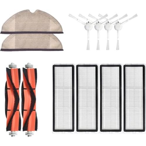 Main Roller Brush Side Brushes Filters for XIAOMI MIJIA 1T 1C F9 Robot Vacuum Cleaner Parts Mop Cloth Rags water tank accessory