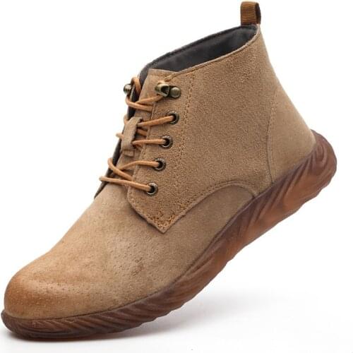 Labor Insurance Shoes Mens Anti-smashing and Anti-piercing Oxford Soles Non-slip Wear-resistant Work Shoes Safety Protection