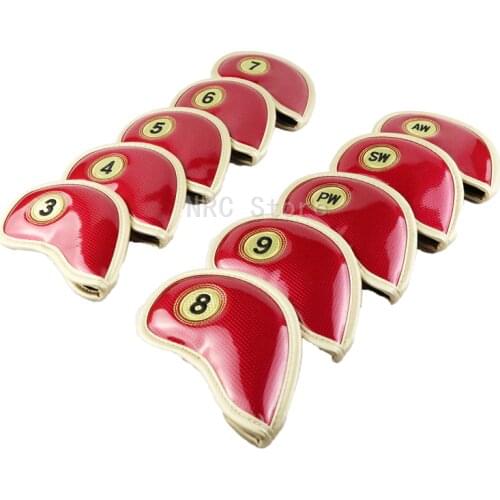 Iron cover 2021 New Golf Club Headcovers 10Pcs/Set PU Leather Waterproof and durable