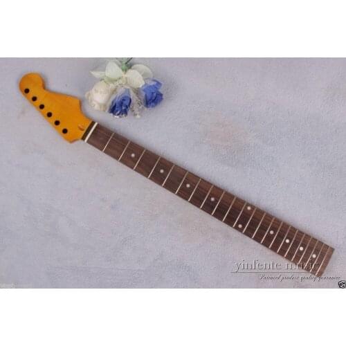 1pcs electric guitar neck 22 fret flame maple 25.5'' rose wood Fretboard #789