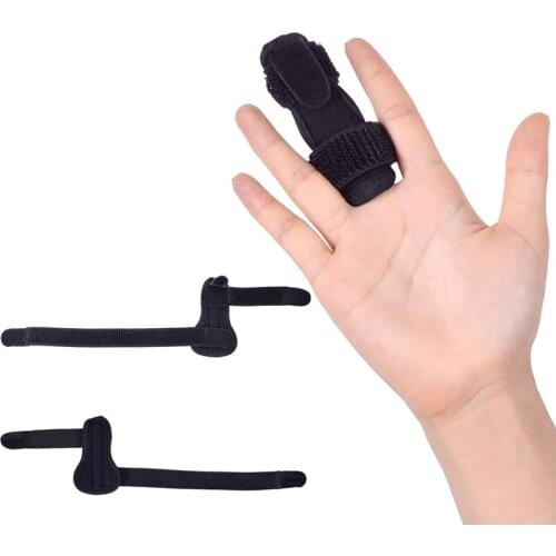 Hot JETTING 1Pc Pain Relief Aluminium Finger Splint Fracture Protection Brace Corrector Support With Adjustable Tape Bandage