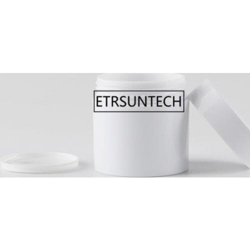 100pcs 50g White Round Cream Jars, Plastic Containers, Cosmetic Sample Packaging Bottles F3683