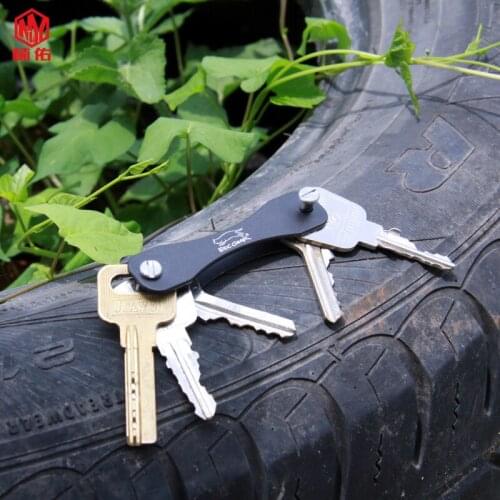 2PCS Aluminum Keychain Compact Key Holder Portable Key Storage And Neat Keychain