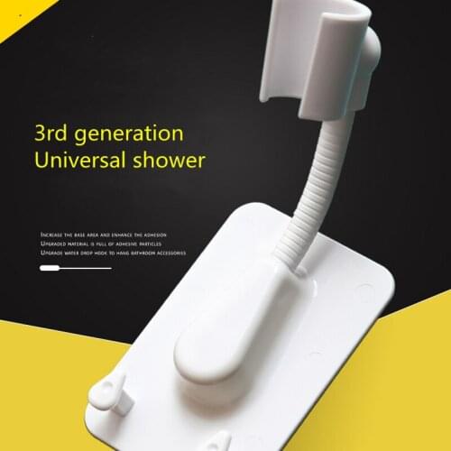 360° Punch-Free Universal Adjustable Shower Bracket Bathroom Shower Head Holder Nozzle Adjustment Adjusting Bracket Base Mount