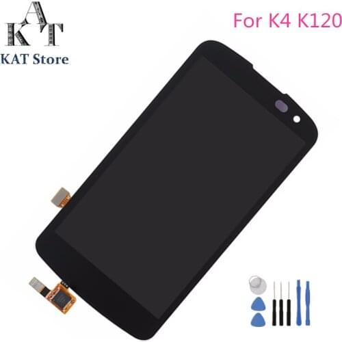 4.5" LCD Display Touch Screen For LG K4 LTE K120 K130 LCD Digitizer Assembly Gift Tools