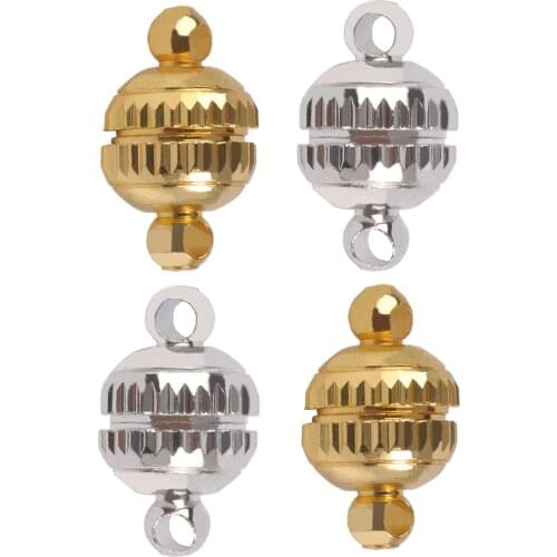 5Set Stainless Steel Gold Silver Color Strong Magnetic Clasps For Bracelet Making Magnet Converter DIY Jewelry Accessories