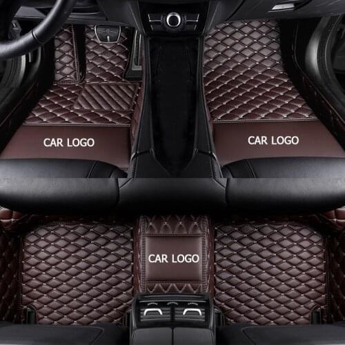 Custom car floor mats for Hummer H2 H3 2007 2008 2006 2009 Double foot mats for Hanteng X7 X5 X7