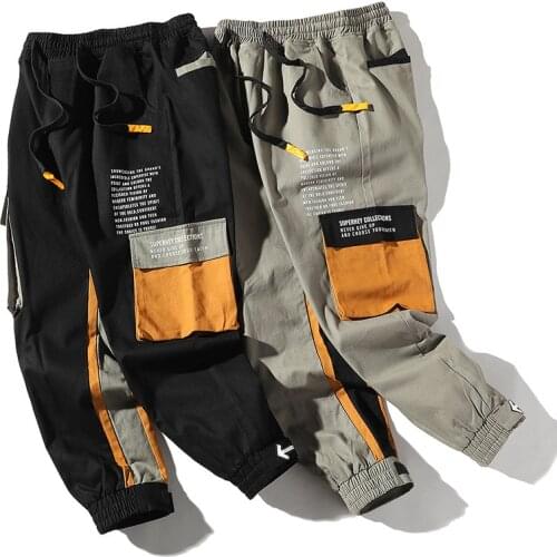 Hip-hop Pants Mens New Fashion Chinese Character Printing Harem Pants Streetwear Men Casual Joggers Trousers Sweatpants