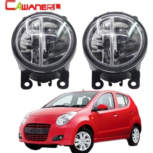Cawanerl 2 X Car Styling LED Fog Light 4000LM 6000K White Daytime Running Lamp DRL 12V For Suzuki Alto V GF Hatchback 2009-2015