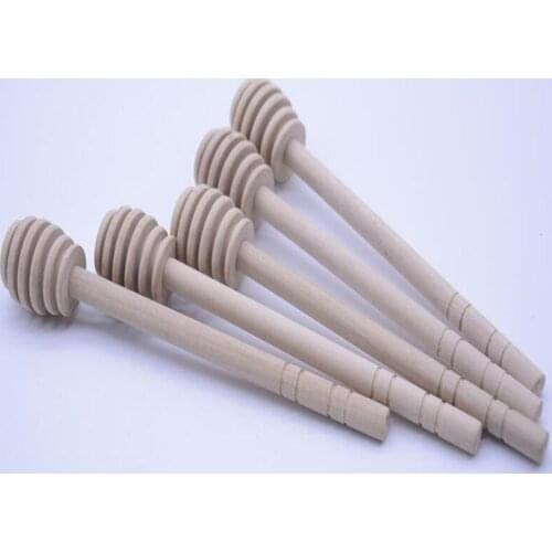 15 cm Stirrer Wooden Honey Spoon Stick for Honey Jar Long Handle Mixing Stick Honey Dipper Party Supply LX4016