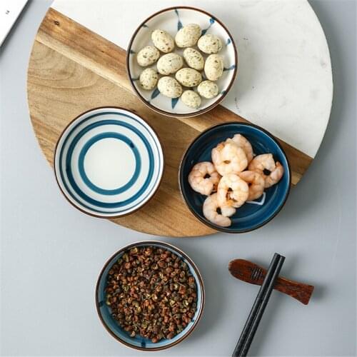 NEW Household Kitchen Ceramic Seasoning Dish Tableware Soy Sauce Oil Vinegar Butter Dishes Appetizer Snack Bowls Cooking Bowl