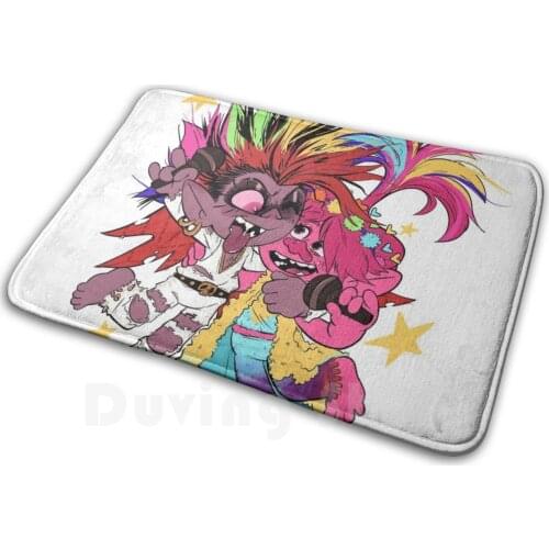 Just Sing Carpet Mat Rug Cushion Soft Trolls Trolls World Tour Poppy Barb
